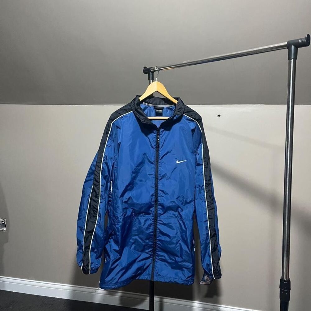 Vintage Nike Track Jacket Blue & Black Men's Size XL